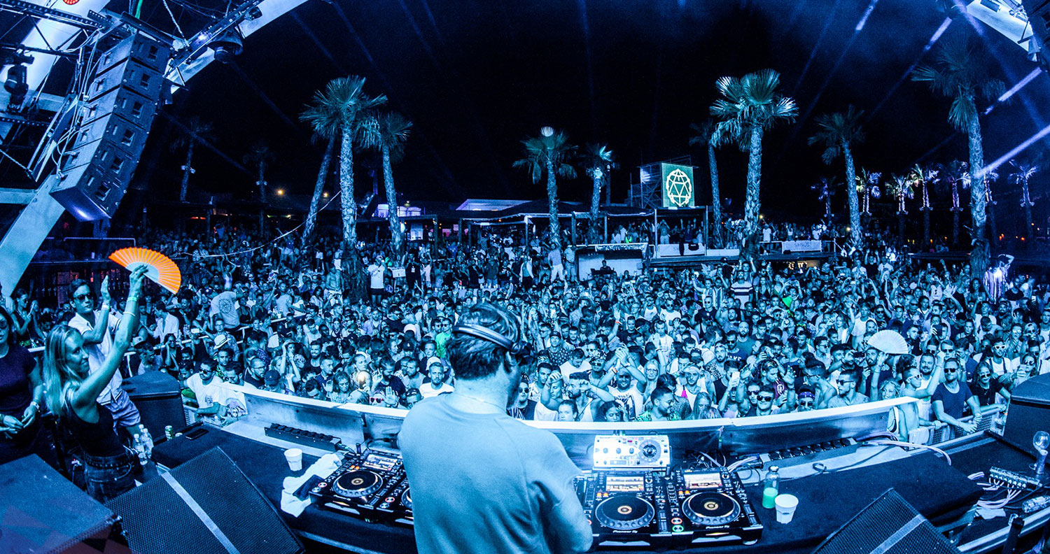 stage view of papaya club zrce beach croatia