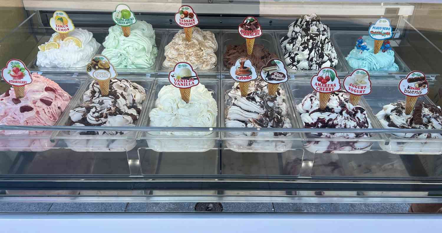 ice cream in novalja