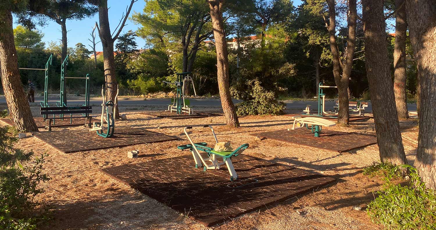 free outside gym in novalja