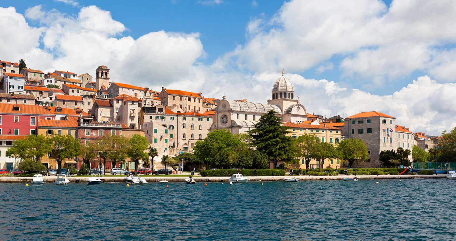 view of the town of šibenik