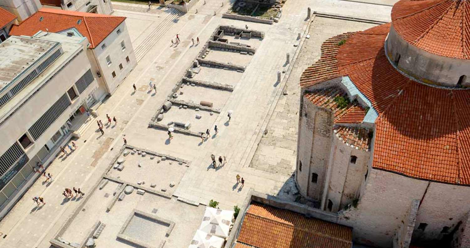 the roman forum in Zadar