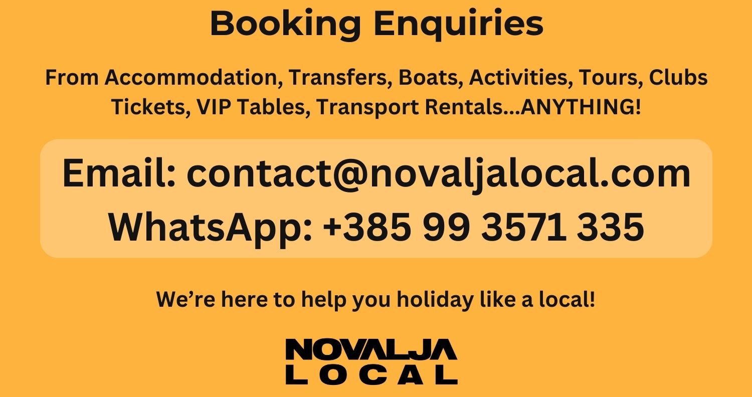 Novalja Local Booking enquiries